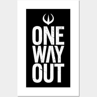 One Way Out Andor White Posters and Art